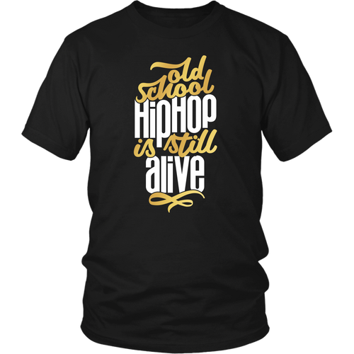 Old School Hip Hop Tee (White Text)