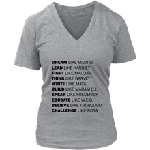 Load image into Gallery viewer, Women&#39;s Black History V Neck